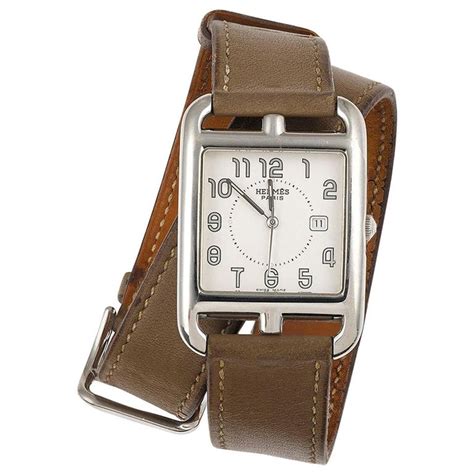 hermes taupe watch strap|Hermes cape cod 37mm.